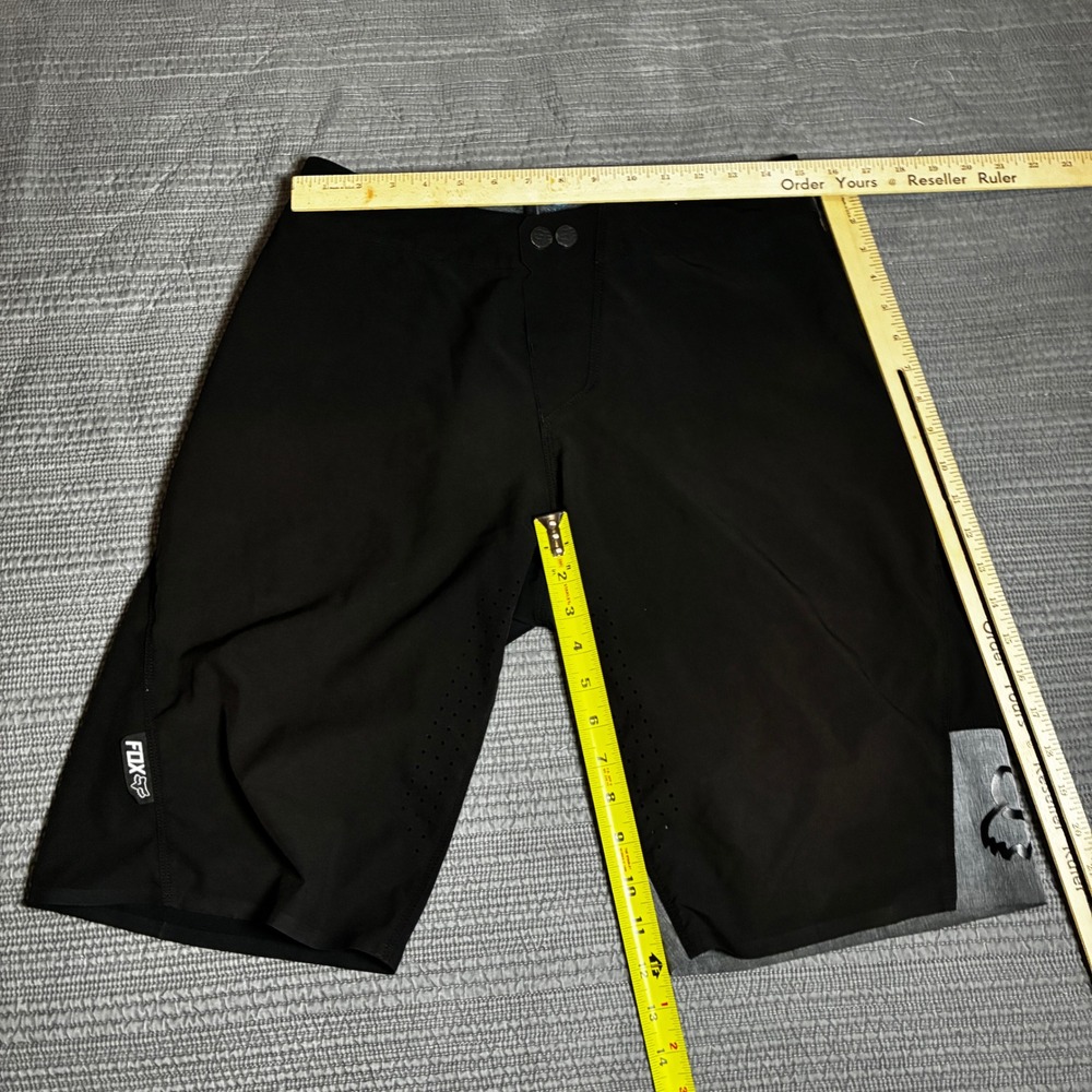 Fox Racing MTB Mountain Bike Shorts Mens 32 Black Trail Downhill Enduro Cycling - Picture 4 of 15
